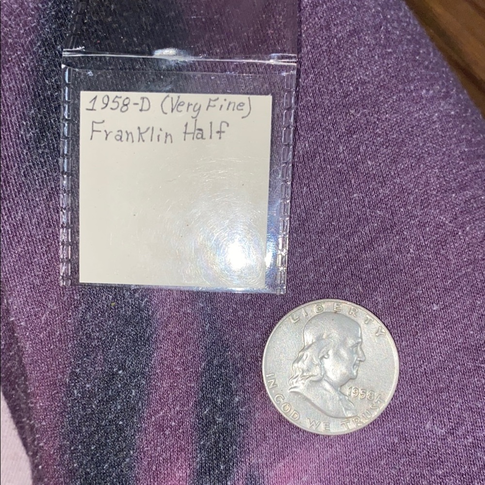 1958-D Franklin Half Dollar Coin